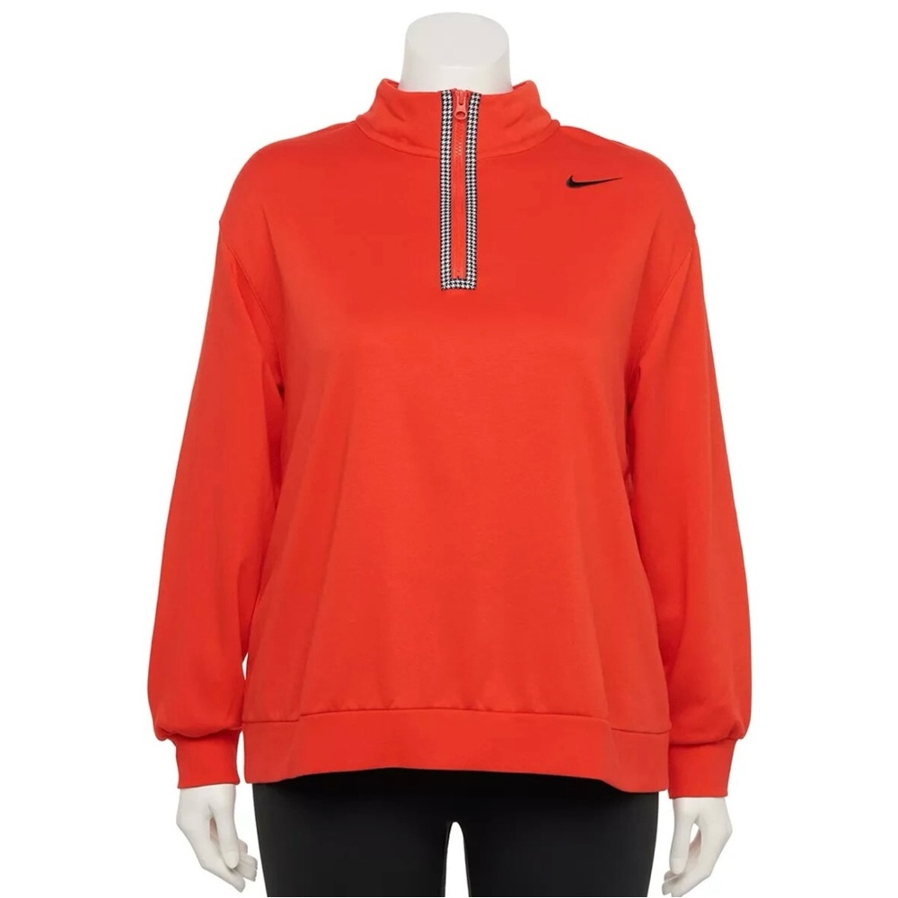 Red Nike Icon Clash Half-Zip Pullover Sweatshirt. Size 2X